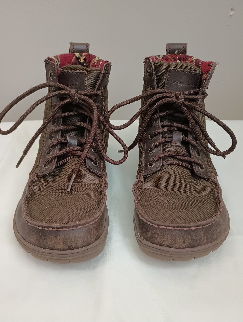 Lems Boulder Boot In Timber Brown Barefoot Hiking Shoes Size EU 40
